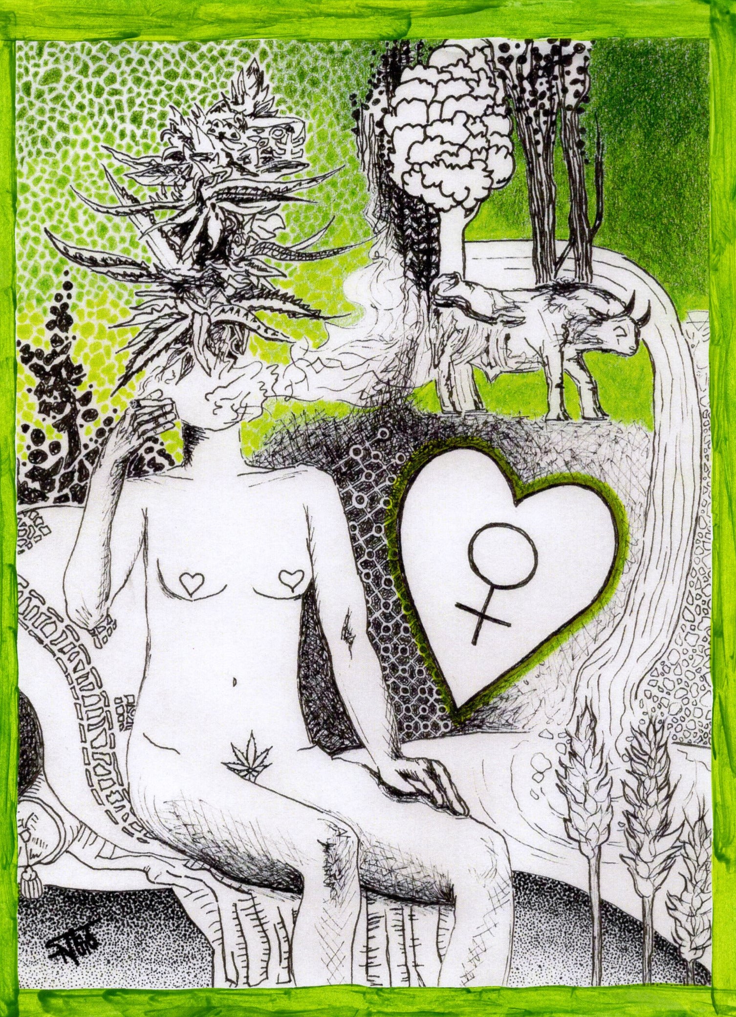 "for the love of opulence" taurus print