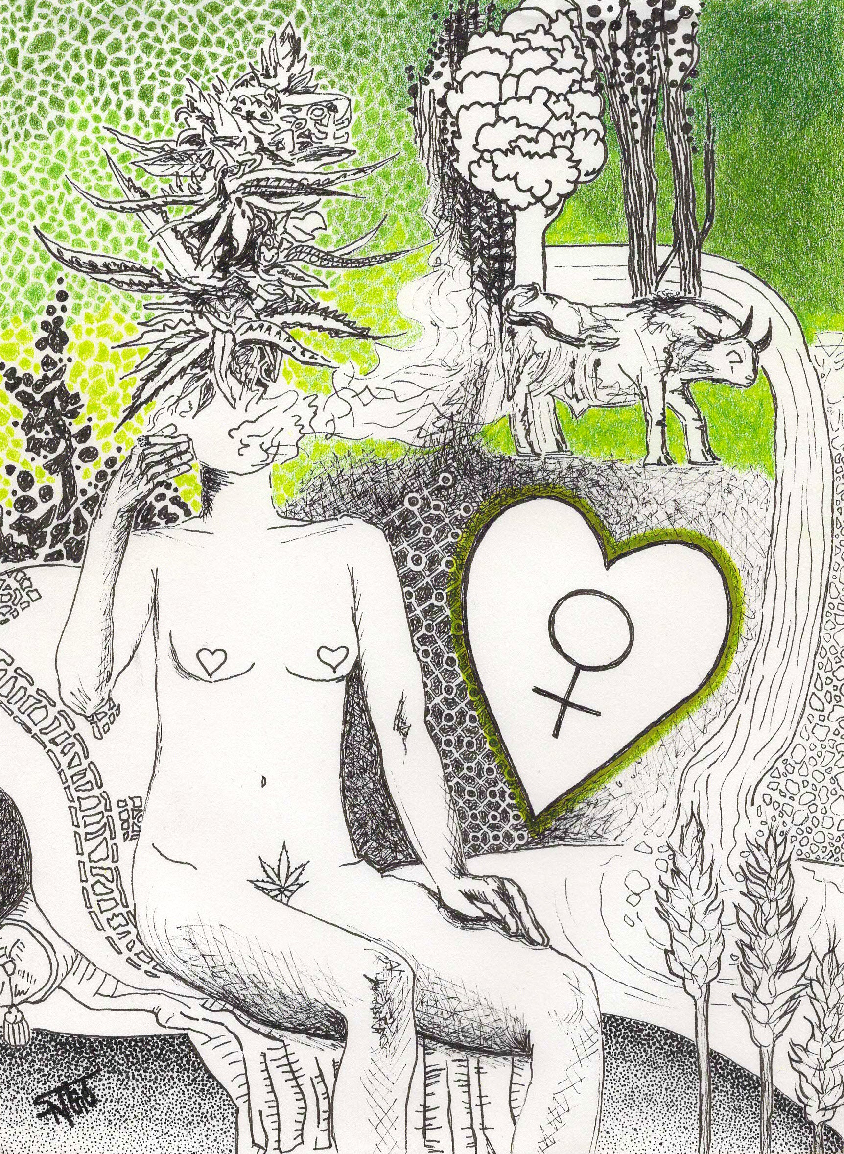 "for the love of opulence" taurus sticker