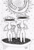 venus fly trap print
